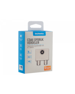 Technetix TV splitter 2x IEC male opdruk