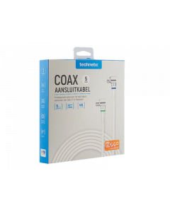 Technetix Coaxkabel IEC male/female 5M wit