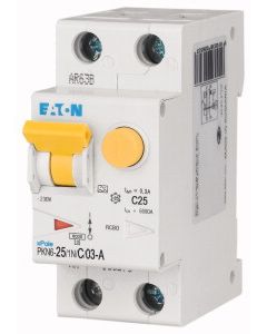 Eaton aardlekautomaat 1-polig+nul 25A C-kar 300mA (236709)