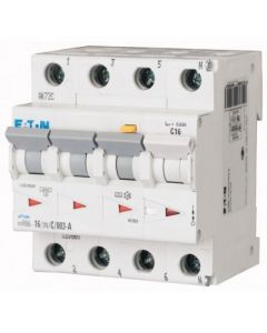 Eaton aardlekautomaat 3-polig+nul 16A C-kar 30mA (120660)