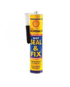 Shell tixophalte kit Wet Seal & Fix voor bitumendakbedekking - koker 310ml - zwart (1003900)