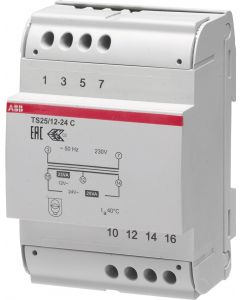 ABB Systeemcomponenten beltrafo 25VA 4 M TS 25/12-24C t.b.v. Ring deurbel en Nest Hello systemen