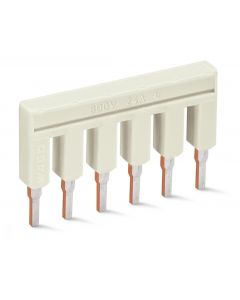 Wago kambrug 6-voudig 25A rastermaat 5,2 mm grijs (2002-406)