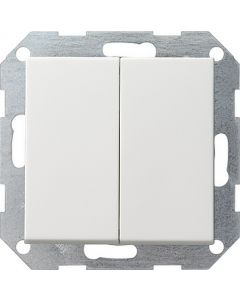 Gira drukvlakschakelaar serieschakelaar - Systeem 55 zuiver wit mat (012527)