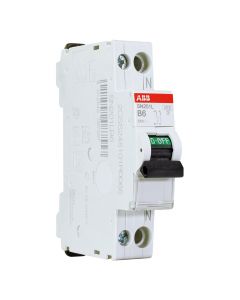 ABB installatieautomaat 1-polig+nul 6A B-kar (2CSS245101R0065)