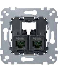 Schneider Electric draagplaat 2-voudig voor UTP RJ45 cat 5E (MTN4575-0002)