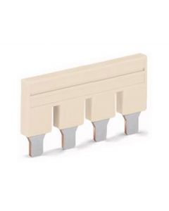 Wago kambrug 4-voudig 57A rastermaat 10 mm grijs (2010-404)