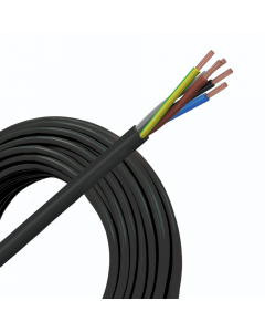 Helukabel VMVL (H05VV-F) kabel 5x2.5mm2 zwart per rol 100 meter