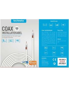 Technetix Coaxkabel 100m wit