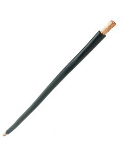 Aansluitdraad 6 mm²  zwart 190 mm soepele kern en geperste uiteinden
