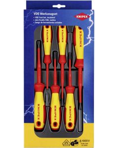 KNIPEX schroevendraaierset plus/minus 6-delig (00 20 12 V05)