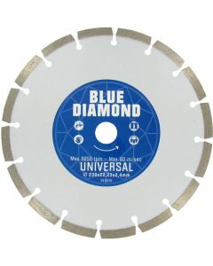 Kroon Blue Diamond diamantschijf universeel met segmenten 115x22.23mm (146602)