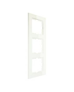EMhub Quadro55 (by Kopp) afdekraam 3-voudig - zuiver wit glanzend (4088010)