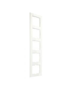 EMhub Quadro55 (by Kopp) afdekraam 5-voudig - zuiver wit glanzend (4088012)