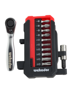 Wekador bitbox 12 delig pozidriv PZ, Philips PH, TX, torsion con + ratel (WBB-W12)