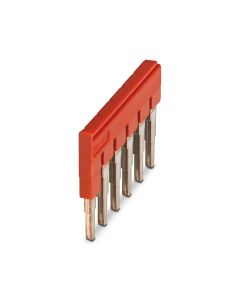 Phoenix Contact doorverbindingsbrug voor rijgklem 6-polig 6,2 mm - rood (FBS 6-6)