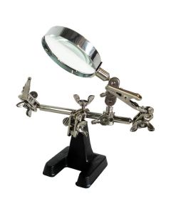 Stannol vasthoudhulp derde hand inclusief 2 draaibare armen en vergrootglas (T30-003-MF-001D)