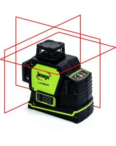 Imex 3D multilijnlaser met rode laser, 3x360° tot 30 meter (LX3DR)