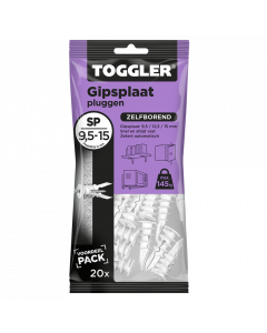 Toggler gipsplaatplug SP 9.5-15mm - per 20 stuks (96416550)