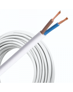 Helukabel VMVL (H05VV-F) kabel 2x1mm2 wit per rol 100 meter