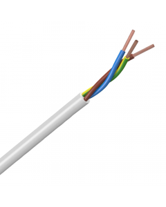 Helukabel VMVL (H05VV-F) kabel 3x0.75 mm2 wit per meter