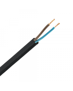 Helukabel VMVL (H05VV-F) kabel 2x1mm2 zwart per meter