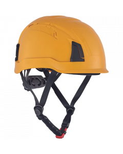 Alpinworker PRO veiligheidshelm ongeventileerd met geïntegreerde zweetband en instelbare maat 53-66 cm - geel (0601013670999)