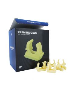 EMhub klembeugel 16 - 19mm - crème per 100 stuks