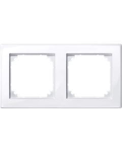 Schneider Electric M-Smart 2-voudig afdekraam - actief wit glanzend (478225)