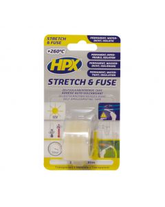 HPX stretch & fuse 25mm x 1,8 meter transparant (SI12580)