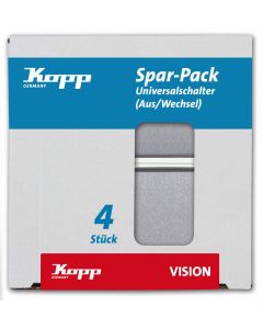 Kopp VISION wisselschakelaar staal (647620012)