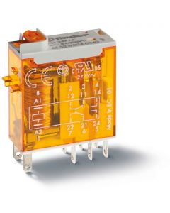 Finder relais 2 wisselcontacten 8A  24V AC (46.52.8.024.0054)