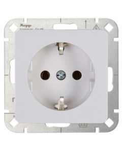Kopp HK02 stopcontact inbouw met randaarde 1-voudig wit