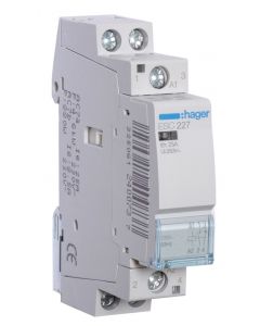Hager magneetschakelaar 230V 25A 1 maak en 1 verbreek (ESC227)