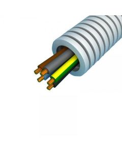 Snelflex flexibele buis VD draad 3x2,5 en 1x1,5 mm - 20 mm rol 100 meter