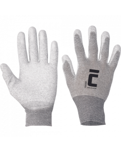 Cerva flicker ESD antistatische nylon handschoen met koolstofvezel maat 10 (0108000799100VAM)