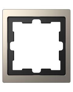 Schneider-Merten D Life afdekraam 1-voudig - nikkel metallic (MTN4010-6550)