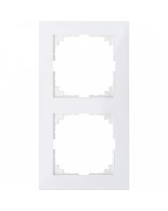 Schneider Electric M-Pure 2-voudig afdekraam - polarwit glanzend (MEG4020-3619)