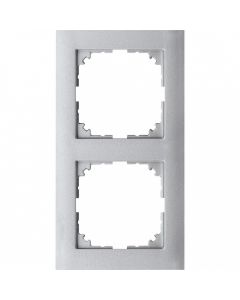 Schneider Electric M-Pure 2-voudig afdekraam - aluminium (MEG4020-3660)