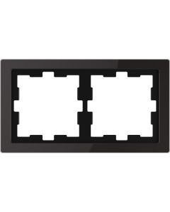 Schneider-Merten D Life afdekraam 2-voudig - glas zwart (MTN4020-6503)