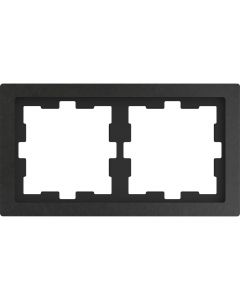 Schneider-Merten D Life afdekraam 2-voudig - steen antraciet (MTN4020-6547)