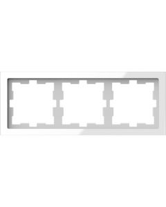 Schneider-Merten D Life afdekraam 3-voudig - glas wit (MTN4030-6520)