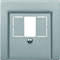 Schneider Electric systeem M centraalplaat met rechthoekige uitsparing - aluminium (MTN297960)
