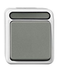 Schneider Electric Aquastar wissel wipschakelaar IP44 - lichtgrijs (MTN3116-8029)