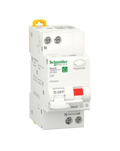 Schneider Electric aardlekautomaat 1-polig+nul 25A C-kar 30mA (R9D55625)