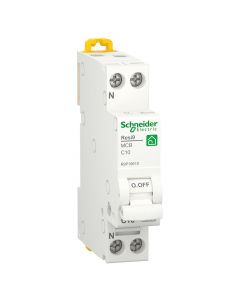 Schneider Electric installatieautomaat 1-polig+nul 10A C-kar (R9P19610)