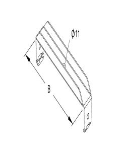 Niedax Kleinhuis kabelgoot ophangbeugel voor 200mm breed (161632)