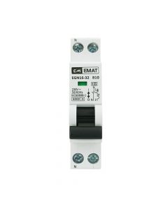 EMAT installatieautomaat 1-polig+nul 10A B-kar (85001002)