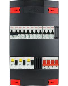 Attema groepenkast 9 groepen + fornuis 3 fase 220x380 (BxH)