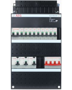 AEG groepenkast 9 groepen + fornuis 3 fase 220x390 (BxH)